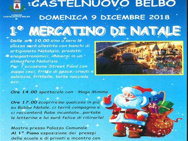 1° Mercatino di Natale a Castelnuovo Belbo